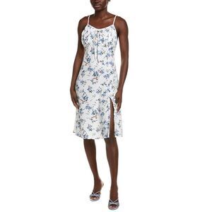 Ipponelli Womens  Floral Midi Dress, White